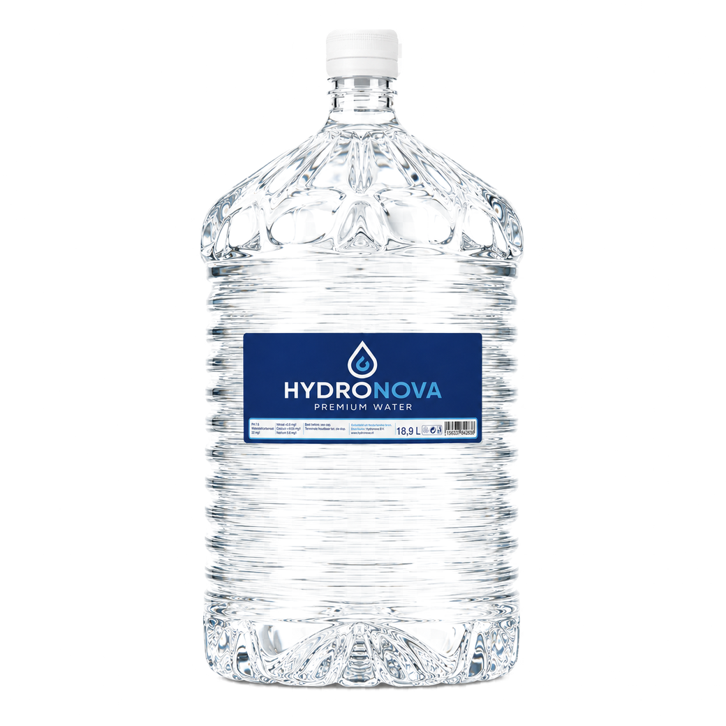 Twee bronwaterflessen van 18,9 liter